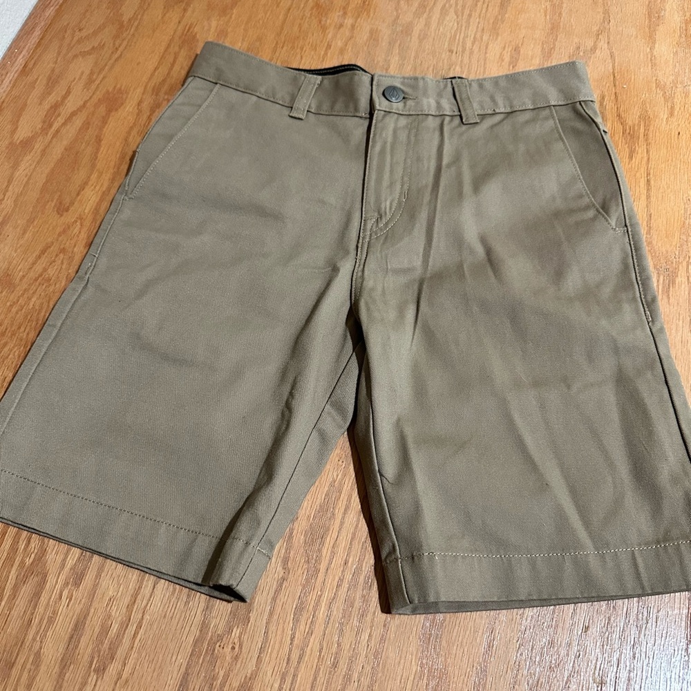 Volcom Men's Brown Flat Front Shorts